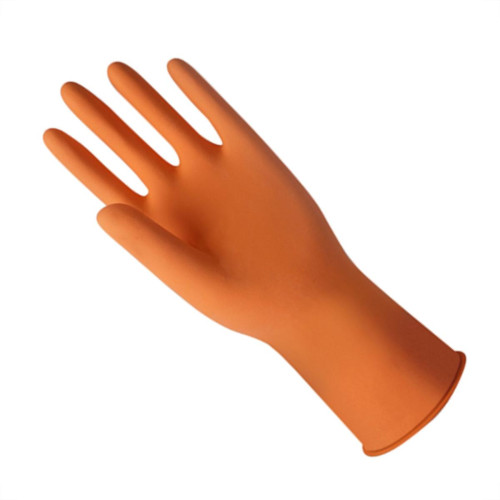 Luva Sanro Forrada Laranja Plus M - Kit C/10 Unidades