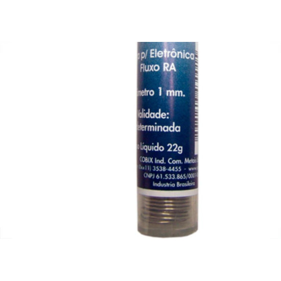 Solda Cobix Tubo 1,0Mm 22Gr Solda Cobix Tubo 1,0Mm 22Gr