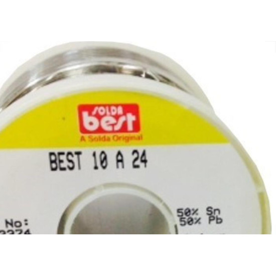 Solda Best Carretel 2,4Mm Amarela 500G 153224 Solda Best Carretel 2,4Mm Amarela 500G 153224