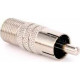 Adaptador Femea F / Pino Rca 1088 - Kit C/10 Adaptador Femea F / Pino Rca 1088 - Kit C/10