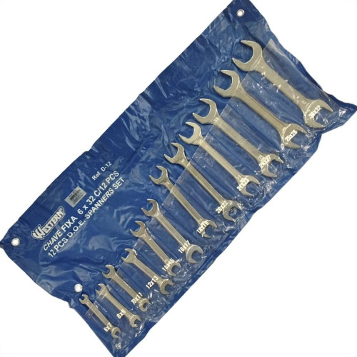 Chave Fixa Western 6A32Mm Kit 12Pecas D12 Chave Fixa Western 6A32Mm Kit 12Pecas D12