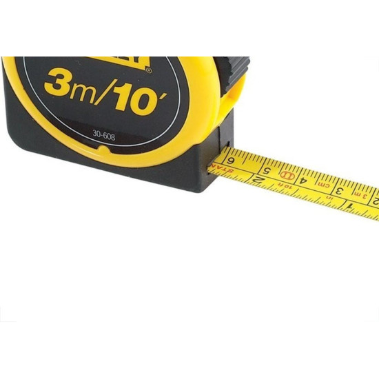 Trena Stanley 3M Emborrachada Com Trava 30-608 Trena Stanley 3M Emborrachada Com Trava 30-608