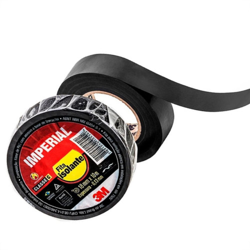 Fita Isolante 3M Imperial 10M X 18 Hb004236020 - Kit C/10 Fita Isolante 3M Imperial 10M X 18 Hb004236020 - Kit C/10