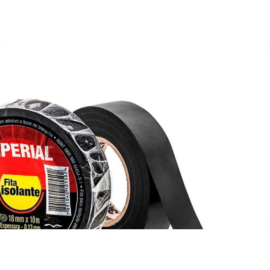 Fita Isolante 3M Imperial 20M X 18 Hb004216360 - Kit C/10 Fita Isolante 3M Imperial 20M X 18 Hb004216360 - Kit C/10
