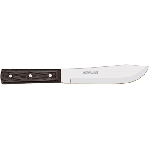 Faca Tramontina Cozinha Inox Cabo Preto 05'' - Kit C/12 Faca Tramontina Cozinha Inox Cabo Preto 05'' - Kit C/12