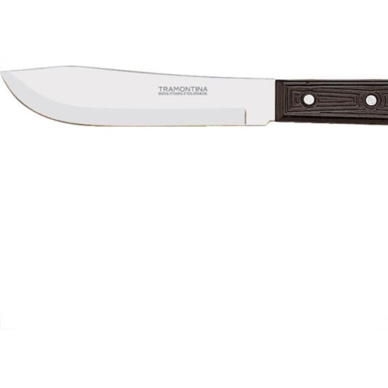 Faca Tramontina Cozinha Inox Cabo Preto 05'' - Kit C/12 Faca Tramontina Cozinha Inox Cabo Preto 05'' - Kit C/12