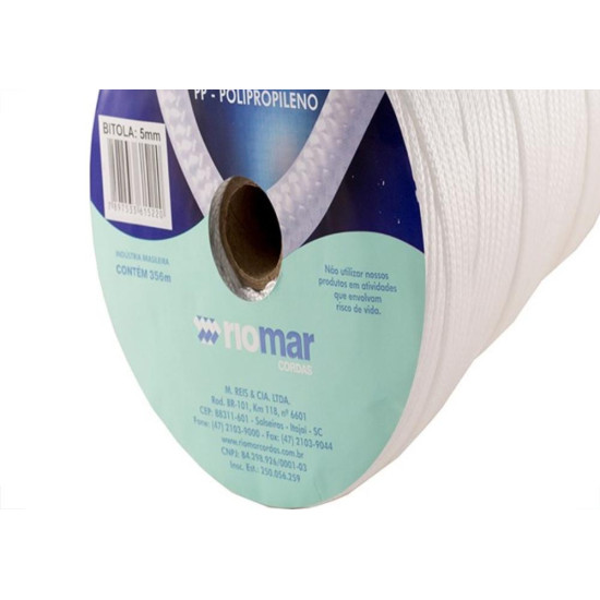 Corda Polipropileno Trancada Riomar 05Mm Branca+-356M Corda Polipropileno Trancada Riomar 05Mm Branca+-356M