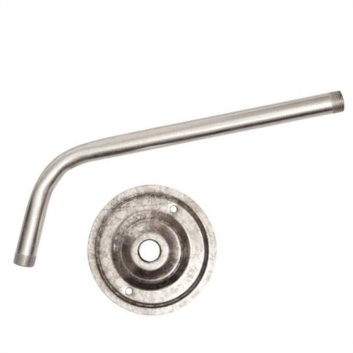 Braco Para Tempo 0,50Cm Curvo Com Canopla 1503 - Kit C/10 Braco Para Tempo 0,50Cm Curvo Com Canopla 1503 - Kit C/10