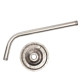 Braco Para Tempo 0,50Cm Curvo Com Canopla 1503 - Kit C/10 Braco Para Tempo 0,50Cm Curvo Com Canopla 1503 - Kit C/10
