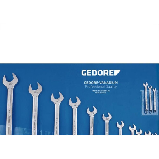 Chave Combinada Gedore Cromo Vanadium 6 A 32Mm Com 15 Pecas 2603 Chave Combinada Gedore Cromo Vanadium 6 A 32Mm Com 15 Pecas 2603