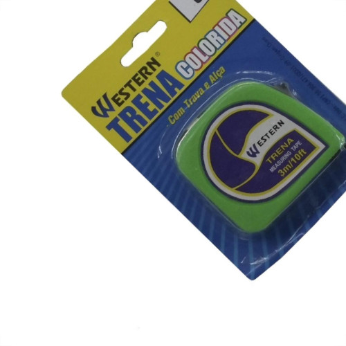 Trena Western 3M/10Mm Colorida Com Trava 63 Trena Western 3M/10Mm Colorida Com Trava 63
