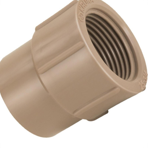 Luva Marrom Krona Liso Rosca 20Mm X 1/2'' 487 - Kit C/50 Luva Marrom Krona Liso Rosca 20Mm X 1/2'' 487 - Kit C/50