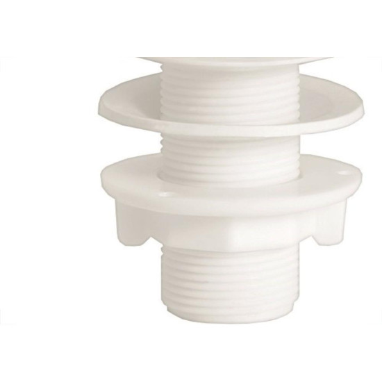 Valvula Lavatorio Plastica Amanco Branca Com Ladrao 6 11885 - Kit C/20 Valvula Lavatorio Plastica Amanco Branca Com Ladrao 6 11885 - Kit C/20
