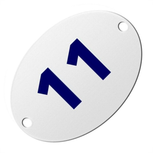 Numero Oval Pvc Caiado 11 - Kit C/25