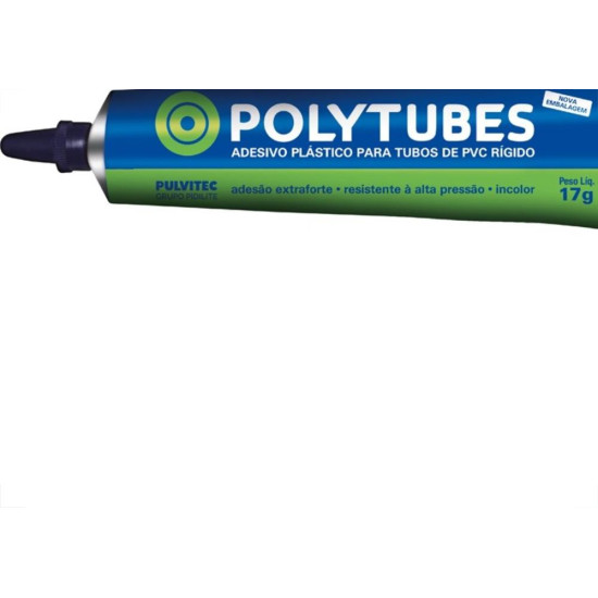 Cola Pvc Polytubes 17G Bisnaga Pulvitec Aa014 - Kit C/48
