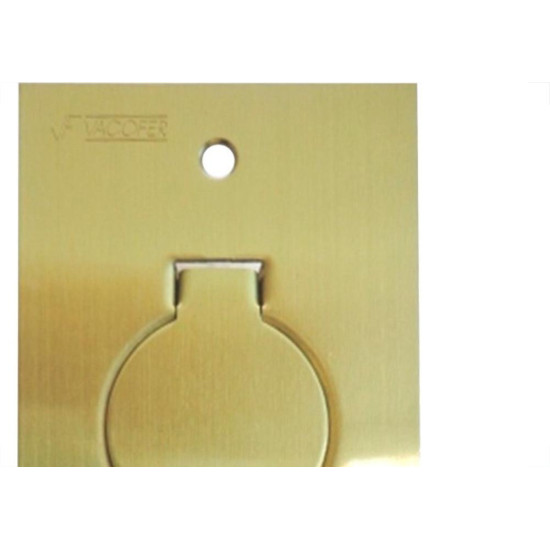 Placa Piso Latao 4X2''Tomada Universal ''Com 1 Tampa Unha Pl42Tu Placa Piso Latao 4X2''Tomada Universal ''Com 1 Tampa Unha Pl42Tu
