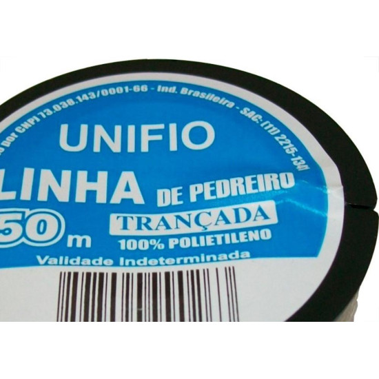Linha Pedreiro Trancada Unifio 50M - Kit C/12 Linha Pedreiro Trancada Unifio 50M - Kit C/12