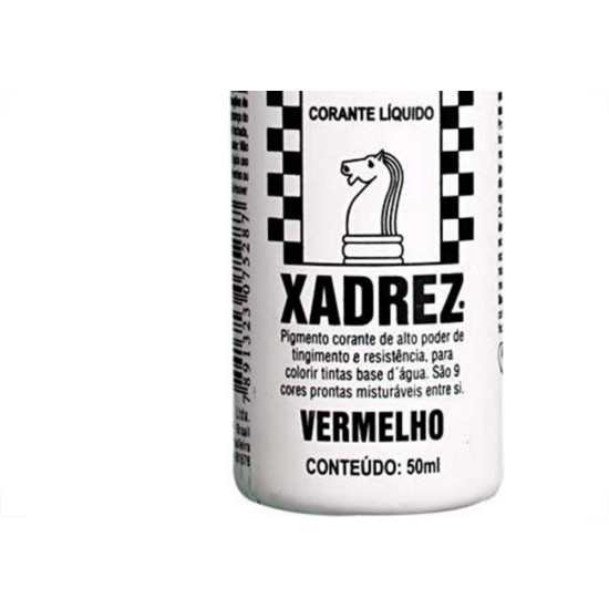 Corante Xadrez Verde 50Ml Para Tinta - Kit C/12 Corante Xadrez Verde 50Ml Para Tinta - Kit C/12