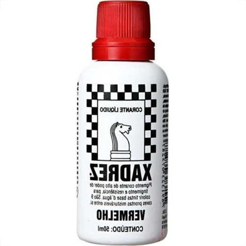 Corante Xadrez Vermelho 50Ml Tinta - Kit C/12 Corante Xadrez Vermelho 50Ml Tinta - Kit C/12