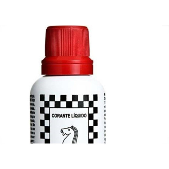 Corante Xadrez Vermelho 50Ml Tinta - Kit C/12 Corante Xadrez Vermelho 50Ml Tinta - Kit C/12