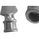 Lanceta Aluminio   1/2'' Para Portao Gu120-1 - Kit C/50
