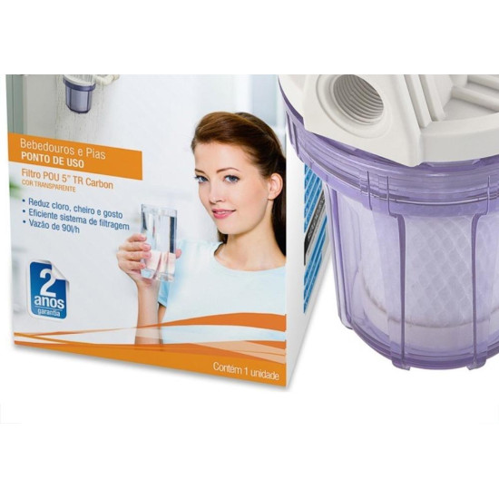 Filtro Hidrofiltros Carvao Ativado 5'' 80L 907-0025 Filtro Hidrofiltros Carvao Ativado 5'' 80L 907-0025
