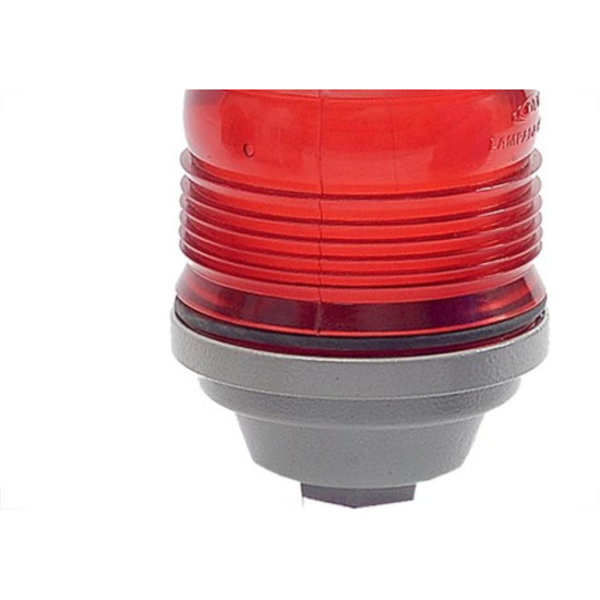 Sinalizador Obstaculo Simples Aluminio Fi540 Vermelho Sin60/Vm