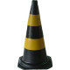 Cone Rigido Prosafety Plastico Preto/Amarelo 70Cm Wps1917 Cone Rigido Prosafety Plastico Preto/Amarelo 70Cm Wps1917