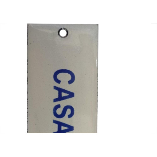 Placa Esmaltada Caiado 3X8 Casa 10 Placa Esmaltada Caiado 3X8 Casa 10