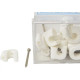 Grampo Fixa Fio Romeplast 07Mm Branco Com 15 Pecas Grampo Fixa Fio Romeplast 07Mm Branco Com 15 Pecas
