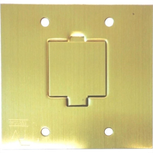 Placa Piso Latao 4X4''Tomada Fone''Com 1 Tampa Unha Pp21/00 Placa Piso Latao 4X4''Tomada Fone''Com 1 Tampa Unha Pp21/00