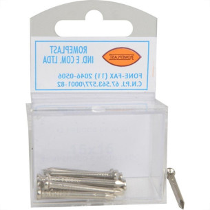 Prego Aco Romeplast Com Cabeca  15X15 (2,40X34mm) Cartela Com 12 Pecas 
