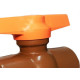 Registro Esfera Pvc Viqua 1'' Rosca Rosca 