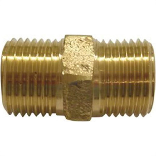 Niple Latao Amarelo Metais Rei   3/4X1/2 10059 - Kit C/6