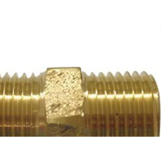 Niple Latao Amarelo Metais Rei   3/4X1/2 10059 - Kit C/6
