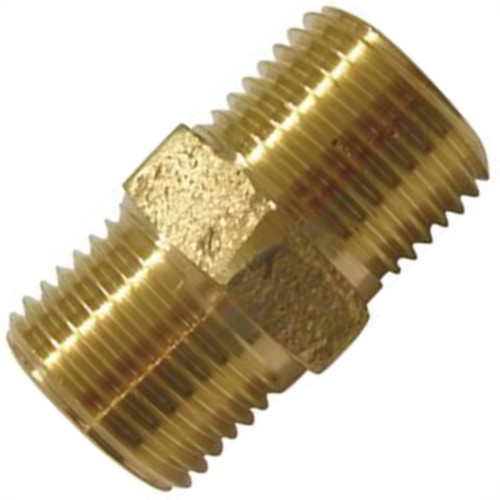 Niple Latao Amarelo Metais Rei   3/4X3/4 10061 - Kit C/6