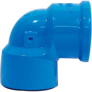 Viqua Azul Cotovelo Liso Rosca 20Mm X 1/2'' - Kit C/10