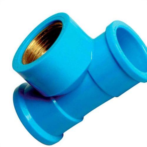 Viqua Azul Tee Liso Liso Rosca 20Mm X 1/2'' - Kit C/10