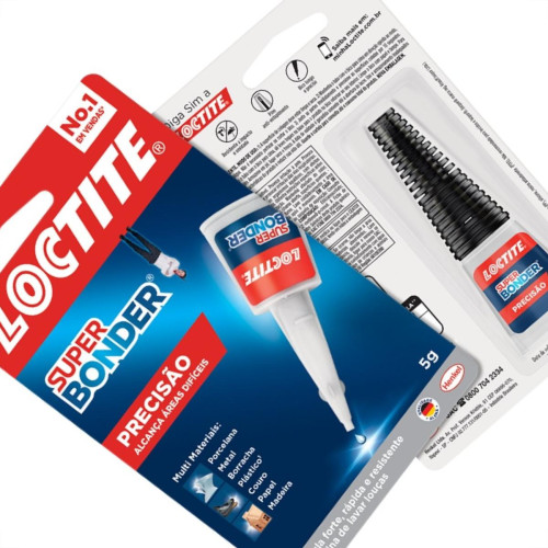 Cola Super Bonder 5G Cartela Azul - Kit C/24 Cola Super Bonder 5G Cartela Azul - Kit C/24