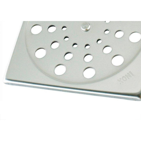 Grelha Inox Clarinox Caixilho Quadrada 10Cm Fecho 5100 Grelha Inox Clarinox Caixilho Quadrada 10Cm Fecho 5100
