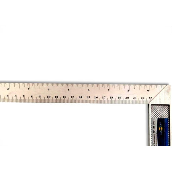 Esquadro Cabo Aluminio Brasfort 10'' 25Cm 8556 Esquadro Cabo Aluminio Brasfort 10'' 25Cm 8556
