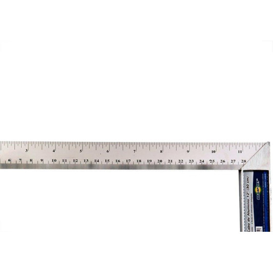 Esquadro Cabo Aluminio Brasfort 12'' 30Cm 8557 Esquadro Cabo Aluminio Brasfort 12'' 30Cm 8557