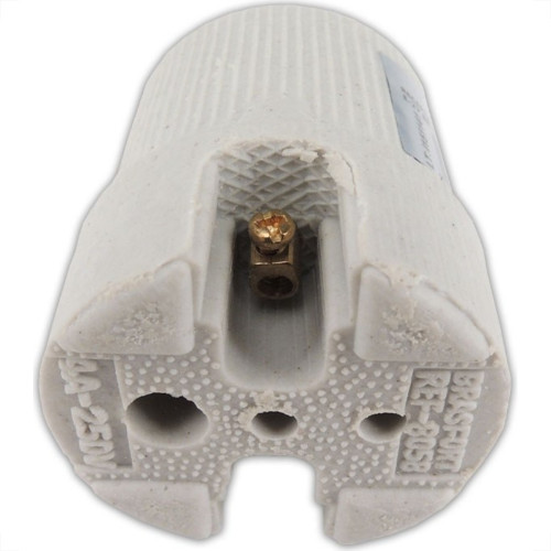 Receptaculo Brasfort Latao E27 Br51N 8058 - Kit C/25
