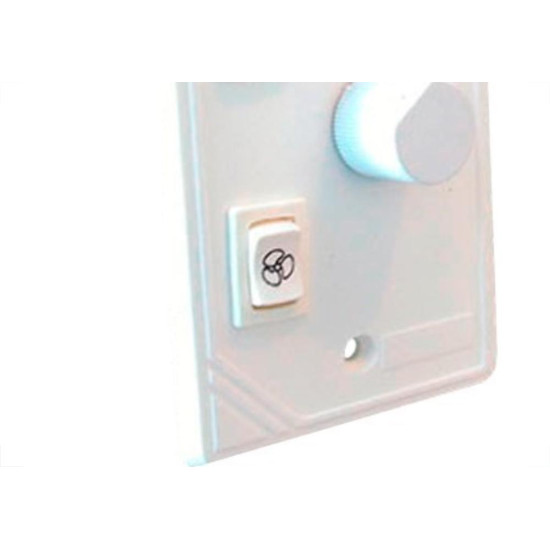 Controle Ventilador Asantos Rotativo Branco 2064