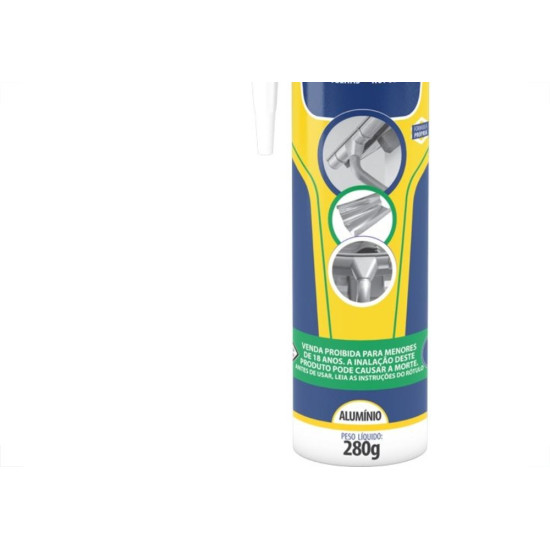 Cola Sela Calha Brascola Aluminio 280G Cola Sela Calha Brascola Aluminio 280G