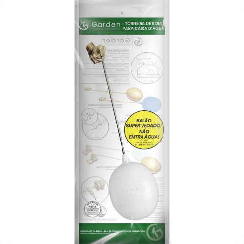 Torneira Boia Garden Vazao Total Boia Pvc 3/4'' 11361Pe