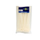 Abracadeira Nylon Brasfort Branca 2,5X100 100 Pecas 8625 Abracadeira Nylon Brasfort Branca 2,5X100 100 Pecas 8625