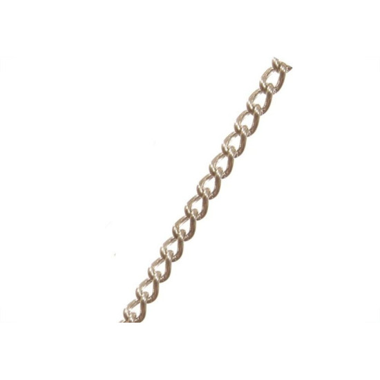 Corrente Torcida Leve Niquelada 2,4 X 9 20M 