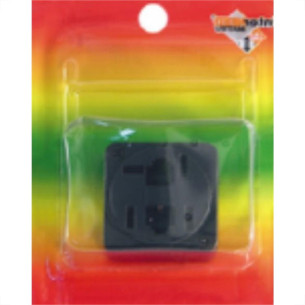 Tomada Fone Externa Com 2 Modulares Preta Cartela 4882 Tomada Fone Externa Com 2 Modulares Preta Cartela 4882