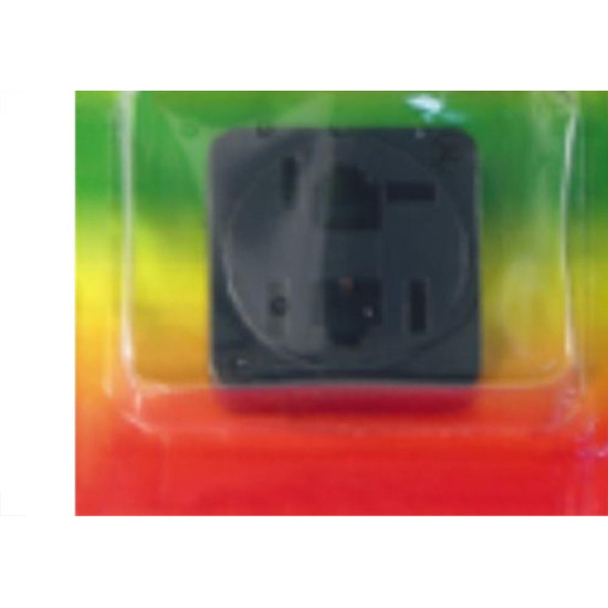 Tomada Fone Externa Com 2 Modulares Preta Cartela 4882 Tomada Fone Externa Com 2 Modulares Preta Cartela 4882